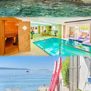 Luxury Seaside With A Classic Mediterranean Olive Garden, A Fully Equipped Professional Kitchen, Pool, Sauna, Padle Boards And Canoe - Miolin House Trogir